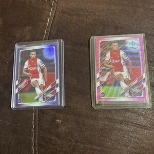 Jurrien Timber 2020-21 Topps Chrome‎ Purple Refractor /250 And Pink